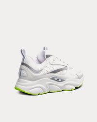 B22 White Technical Mesh and Smooth Calfskin Low Top Sneakers View 4