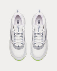 B22 White Technical Mesh and Smooth Calfskin Low Top Sneakers View 2