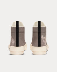 B23 Beige Canvas with AsteroDior Signature High Top Sneakers View 4