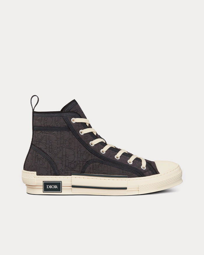 B23 Black Dior Oblique Kumo High Top Sneakers - Crown & Consign