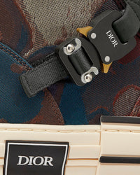 B23 Brown Camouflage Jacquard High Top Sneakers View 4