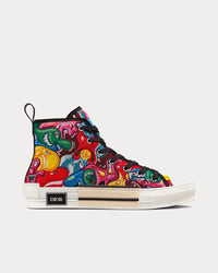 B23 Multicolor Resin Pearl Embroidery High Top Sneakers View 1