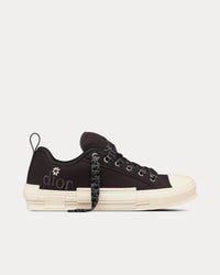 B23 Skater Black Cotton Canvas Low Top Sneakers View 1