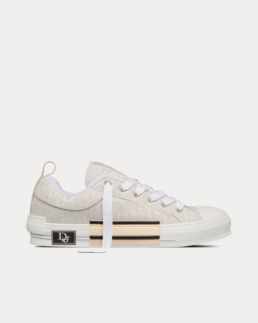 B23 Skater Cream Dior Oblique Jacquard Low Top Sneakers