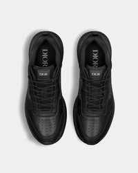 B25 Runner Black Smooth Calfskin and Dior Oblique Jacquard Low Top Sneakers View 2