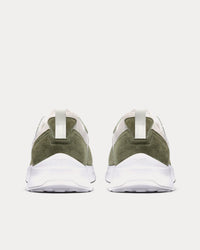 B25 Runner Olive Suede and White Technical Mesh with Olive and White Dior Oblique Canvas Low Top Sneakers View 3