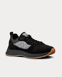 B25 Runnner Black Dior Oblique Canvas and Suede Low Top Sneakers View 2