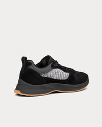 B25 Runnner Black Dior Oblique Canvas and Suede Low Top Sneakers View 4