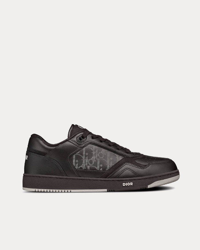 B27 Black Dior Oblique Galaxy Leather with Smooth Calfskin and Suede Low Top Sneakers - Crown & Consign