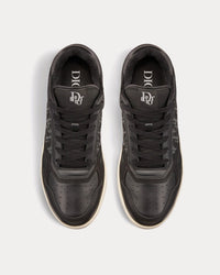 B27 Black Smooth Calfskin and Dior Oblique Galaxy Leather Low Top Sneakers View 2