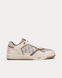 B27 Cream & Greige Smooth Calfskin with 'Christian Dior 1947' Low Top Sneakers View 1