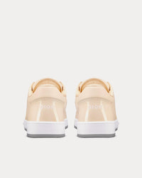 B27 Cream Patent Calfskin and Dior Oblique Gravity Leather Low Top Sneakers View 4