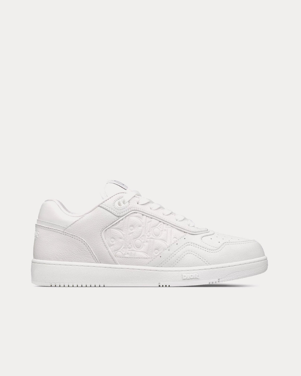B27 Grained Calfskin & Dior Gravity Leather White Low Top Sneakers