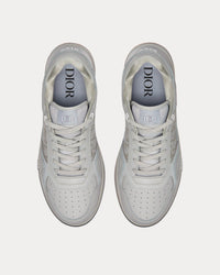 B27 Gray Smooth Calfskin and Dior Oblique Galaxy Leather Low Top Sneakers View 2