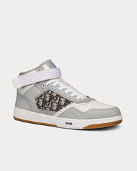 B27 Grey & White High Top Sneakers View 2