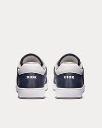 B27 Smooth Calfskin with Dior Oblique Jacquard Deep Blue / White Low Top Sneakers View 4