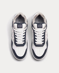 B27 Smooth Calfskin with Dior Oblique Jacquard Deep Blue / White Low Top Sneakers View 2