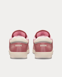 B27 Smooth Calfskin with Dior Oblique Jacquard Pink / Cream Low Top Sneakers View 4