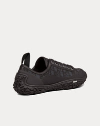 B28 Black Dior Oblique Jacquard and Rubber Low Top Sneakers View 4