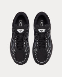 B30 Black Mesh and Technical Fabric Low Top Sneakers View 2