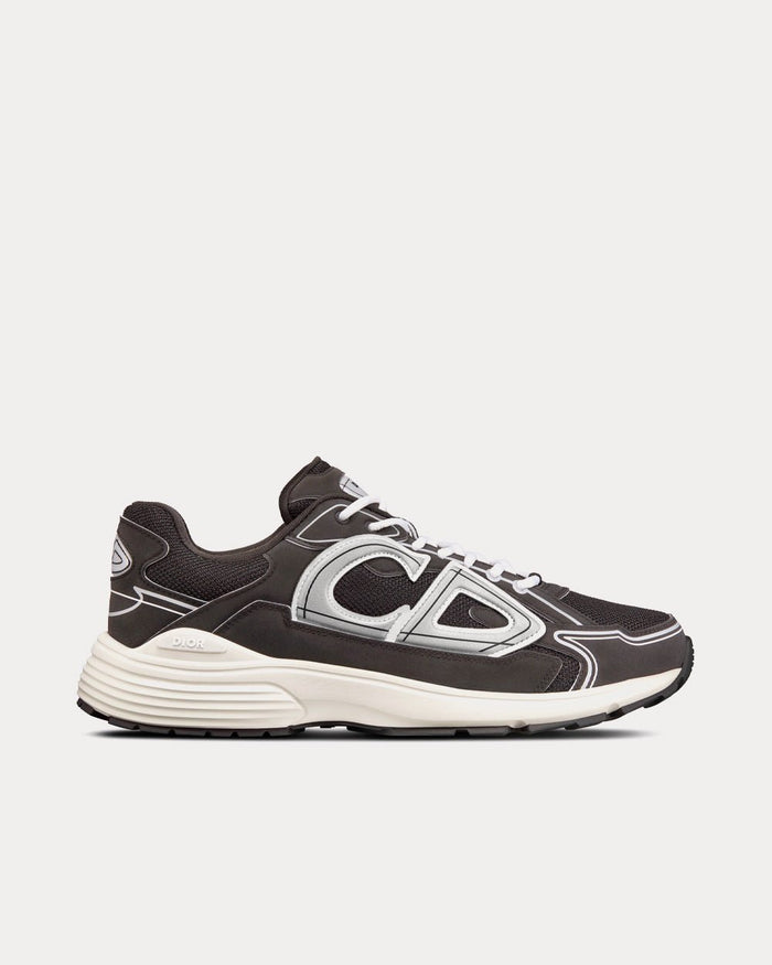 B30 Black Mesh and Technical Fabric Low Top Sneakers - Crown & Consign