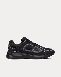 B30 Black Mesh and Technical Fabric Low Top Sneakers View 1