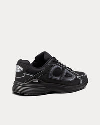 B30 Black Mesh and Technical Fabric Low Top Sneakers View 4