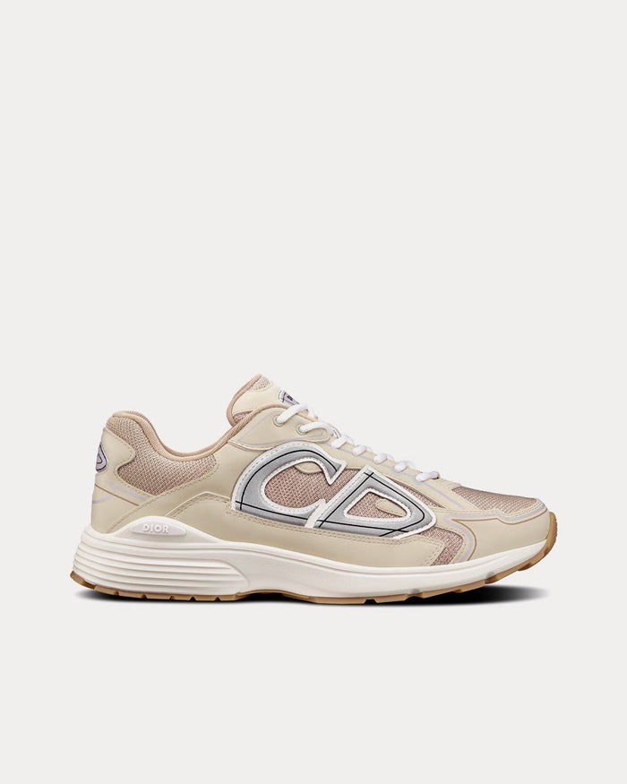 B30 Cream Mesh and Technical Fabric Low Top Sneakers - Crown & Consign