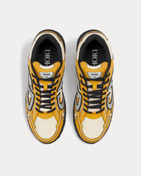 B30 Cream Mesh and Yellow Technical Fabric Low Top Sneakers View 2