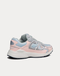 B30 Gray Mesh and Light Pink and Gray Technical Fabric Low Top Sneakers View 4