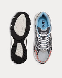 B30 Gray Mesh with Silver-Tone and Deep Gray Technical Fabric Low Top Sneakers View 2