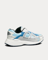 B30 Light Blue Mesh and Dior Gray, White and Blue Technical Fabric Low Top Sneakers View 4