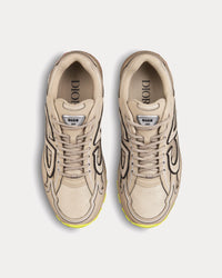 B30 Mesh & Technical Fabric Beige Low Top Sneakers View 2