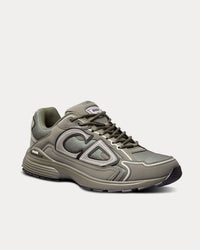 B30 Olive Mesh and Technical Fabric Low Top Sneakers View 3