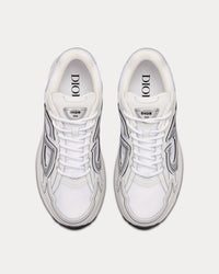 B30 White Mesh and Technical Fabric Low Top Sneakers View 2