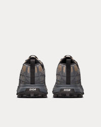 B31 Runner Brown Technical Mesh and Deep Gray Rubber with Warped Cannage Motif Low Top Sneakers View 4