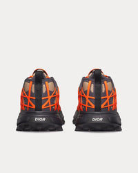 B31 Runner Technical Mesh & Rubber with Warped Cannage Motif Beige / Orange / Black Low Top Sneakers View 4