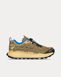 B31 Runner Technical Mesh & Rubber with Warped Cannage Motif Brown / Khaki Low Top Sneakers View 1