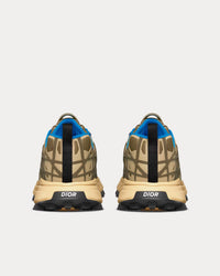 B31 Runner Technical Mesh & Rubber with Warped Cannage Motif Brown / Khaki Low Top Sneakers View 4