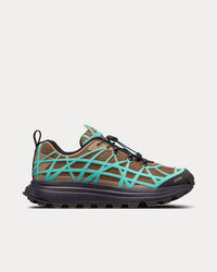 B31 Runner Technical Mesh & Rubber with Warped Cannage Motif Khaki / Turquoise / Black Low Top Sneakers View 1