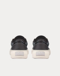 B33 Black Smooth Calfskin and Dior Oblique Jacquard Low Top Sneakers View 4
