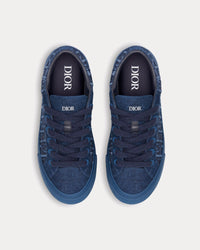 B33 Dior Oblique Denim Blue Low Top Sneakers View 2