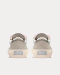 B33 Gray and White Dior Oblique Jacquard and Gray Suede Low Top Sneakers View 4
