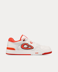 B57 Smooth Calfskin & Suede White / Vermilion Red Low Top Sneakers