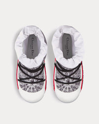 DiorAlps Plan de Paris Shiny Nylon White / Black Après-Ski Boots