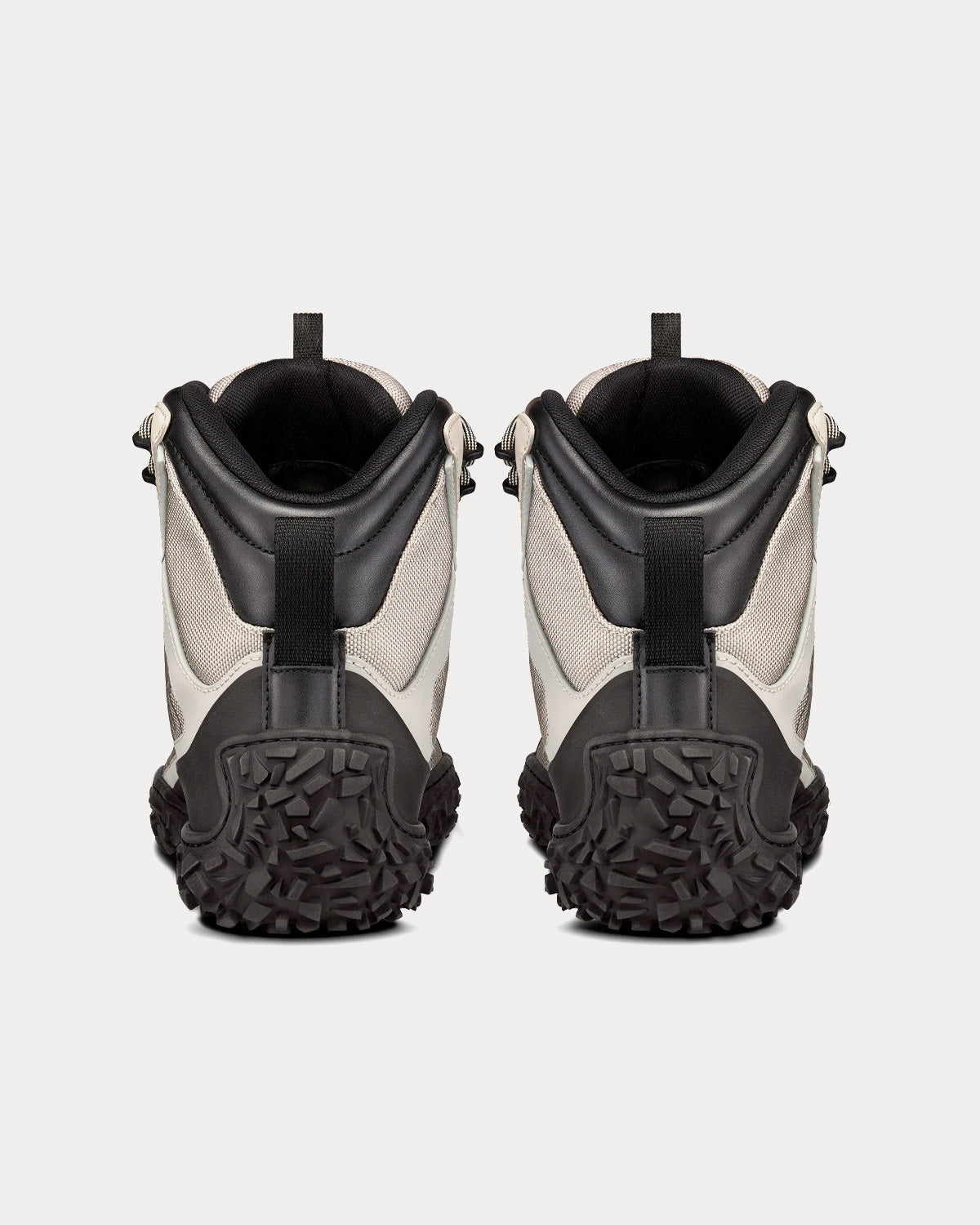 Diorizon Hiking Ankle Boot Gray Technical Mesh and Black Rubber High Top Sneakers