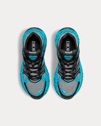 B35 NXXT Mesh Neon Blue / Black Low Top Sneakers View 2