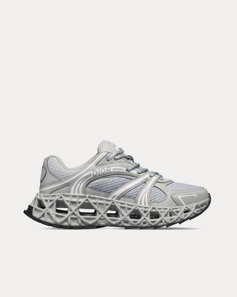 B35 NXXT Technical Fabric & Mesh Grey Low Top Sneakers