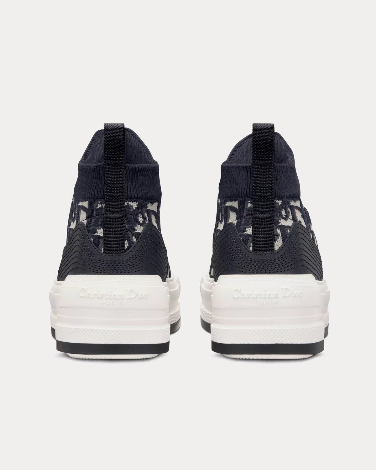 Walk'n'Dior Platform Deep Blue Dior Oblique Technical Mesh and Calfskin High Top Sneakers