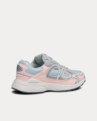 B30 Gray Mesh and Light Pink and Gray Technical Fabric Low Top Sneakers